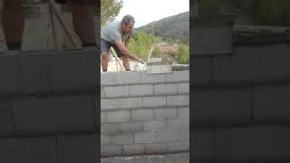 Esparcidor de mortero para pared de Bloque invento Español [upl. by Prospero]