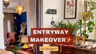 ENTRYWAY MAKEOVER✨How To Decor In a Budget Home Entrance Decoration ideas  home decoration [upl. by Eltrym684]