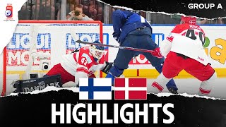 Highlights  Finland vs Denmark  2024 MensWorlds [upl. by Ynaffad]