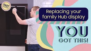 How to replace the screen on your Bespoke Family Hub refrigerator  Samsung US [upl. by Eiro22]