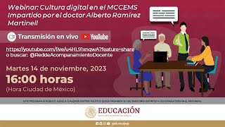 Webinar Cultura digital en el MCCEMS [upl. by Yelahc]