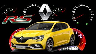 Megane RS All Generations Acceleration Battle of the Hot Hatches [upl. by Asertal]