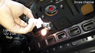 How to change Saga Blm Third Brake Light  Proton Car Malaysia DIY [upl. by Brownley]