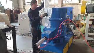 Plastic film and woven bags agglomerated machinery [upl. by Einatsed]