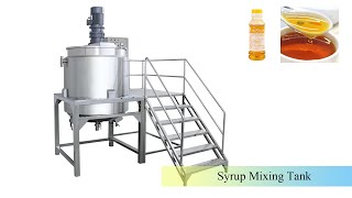 How To Making Syrup In Factory  Jacket Heating Syrup Mixing Tank  Immaymachine [upl. by Ehctav]