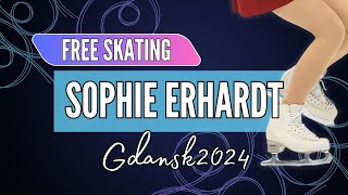 Sophie ERHARDT GER  Junior Women Free Skating  Gdansk 2024 [upl. by Oz845]