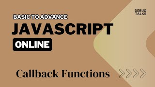 Callback function in JavaScript explained in 5 mins javascript coding [upl. by Selim]