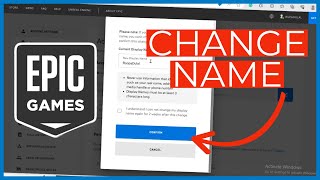 How to Change Your Epic Games Display Name 2023 [upl. by Ahsrat]