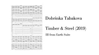 scorevideo Dobrinka Tabakova  Timber amp Steel 2019 [upl. by Moya]