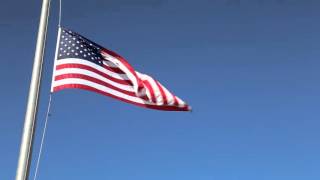 Video Background  American Flag at HalfStaffHalfMast [upl. by Sander]