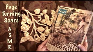 ASMR Page turning of 1978 Sears catalogue No talking paper crinkles [upl. by Malvia]