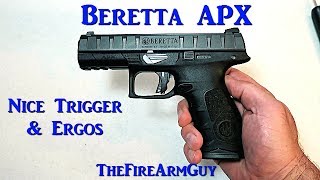 Beretta APX 9mm  Review  TheFireArmGuy [upl. by Nahrut]