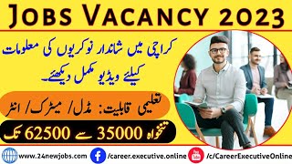 Jobs Vacancy 2023  Karachi Jobs 2023  Private Company Jobs In Karachi [upl. by Adnouqal]