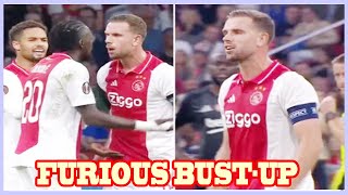 Jordan Henderson pulled away from Ajax teammate in furious Europa League bustup [upl. by Bonnell173]