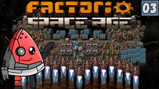 Going to SPACE  Factorio Taming the Spaghetti  Episode 3 [upl. by Normac]