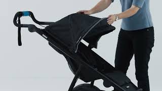 Stroller Accessory Thule Urban Glide Bassinet  how to take off fabric from Thule Urban Glide 2 [upl. by Aivonas]