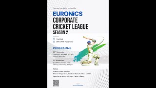 EURONICS CORPORATE CRICKET LEAGUE  Season 2  Final Day [upl. by Alrahs646]