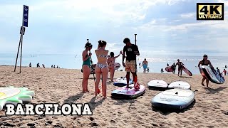 Barcelona Ciudad de Verano 🌞 Beach Walking Tour  Playa Barceloneta 2024 Spain 4K 60ftps [upl. by Sairu120]