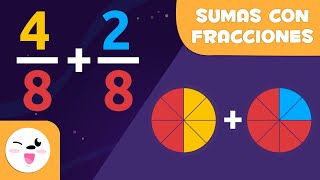 Suma de fracciones con el mismo denominador  Matemáticas para niños [upl. by Mike942]