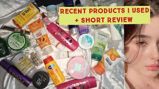 Products I have purchased recently their reviews🌼✨🌸 Skincare products Reviewskincareproducts [upl. by Joela]