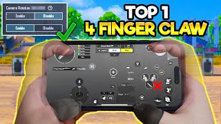 How To Get The Best 4 Finger Claw Control Setting  BGMI amp PUBG MOBILE [upl. by Olinde307]