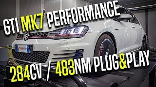 CENTRALINA AGGIUNTIVA POWERKING BT2 SU VW GOLF 7 GTI PERFORMANCE 284cv PLUG AND PLAY [upl. by Aoht902]