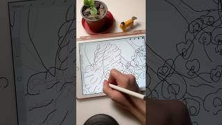 Drawing a beehive in Procreate spedup asmr beehive art spedup asmr sketch drawing [upl. by Lerak330]