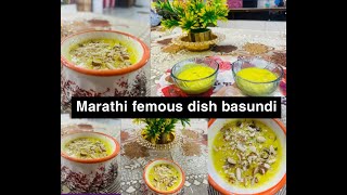 marathi femous dish basundi recipe instant dessert recipeinstant basundi recipe [upl. by Middleton]