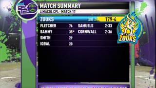 Highlights Match 17  Antigua Hawksbills v St Lucia Zouks [upl. by Pierro416]