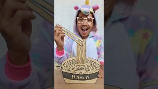 THE WORLD’S LONGEST CARDBOARD RAMEN！asmr [upl. by Tacy808]