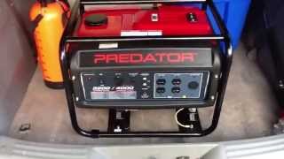 Harbor Freight Predator 4000 watt generator unboxing and overvi [upl. by Skipp]