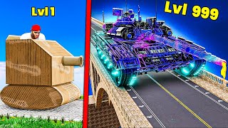 Level 1 vs 1000 Tanks in GTA 5 [upl. by Ludwigg100]