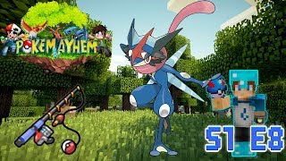 HOW TO GET ASH GRENINJA BATTLE BOND amp SUPER ROD IN PIXELMON S1 E8  POKEMON MAYHEM  Pixelmon [upl. by Yvonner]