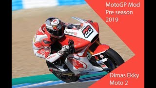 Gameplay motogp 13 Mod Pre Season 2019 by alica Nafezaa  Dimas Ekky Moto 2 Misano [upl. by Anitsud]