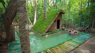 Building a Primitive House With the most Beautiful Around Bamboo Swimming Pool [upl. by Akemihs]