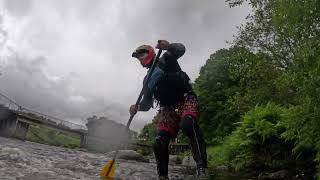 SUP whitewater Tryweryn board cam [upl. by Anabella]