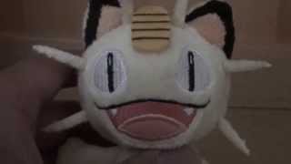 My Pokemon Collection Plush Meowth Review [upl. by Nodnart844]