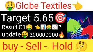 Globe Textiles India stock latest update Result Q1 update analysis Globe Textiles share update ☑️🤑 [upl. by Weissmann101]