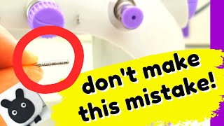 Mini Sewing Machine Not Stitching Dont make this mistake [upl. by Swehttam]