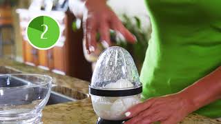 Hard Boiled Egg Peeler  Peel Multiple Eggs In Seconds [upl. by Aoht]