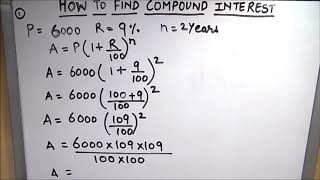 How to find compound interest  How to calculate compound interest using formula [upl. by Ayoral354]