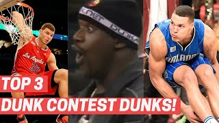 Top 3 Dunks From Every NBA Slam Dunk Contest 20112021 [upl. by Beesley]