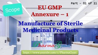 EU GMP Annexure 1 Part 1 of 11 Scope of EU GMP Annexuer 1 [upl. by Hugo276]