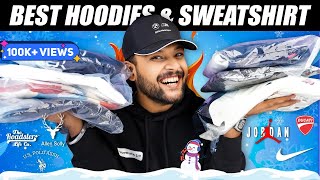 7 Best Hoodies amp Sweatshirts Haul For Winter Men 🔥Allen Solly Jordan Myntra Haul 2024  ONE CHANCE [upl. by Relyhs]