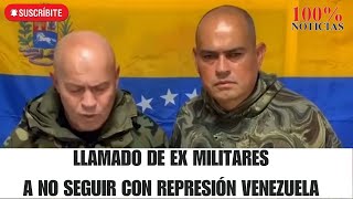 Dos exmilitares llaman a militares activos no seguir reprimiendo al pueblo venezolano [upl. by Eityak]