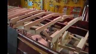 Steam Bending Mahogany Chines Part 1 Preview Wooden Boat Restoration [upl. by Castro]