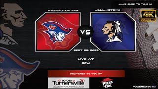 WASHINGTON TOWNSHIP VS WILLIAMSTOWN HIGH FOOTBALL  FRI SEPT 22ND  6PM [upl. by Ahsinrats]