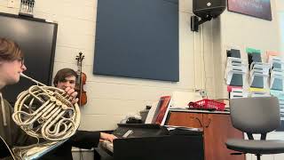 piano and french horn improvising [upl. by Luanni]