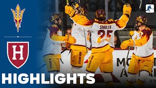 Arizona State vs Harvard  NCAA College Hockey  Highlights  January 05 2024 [upl. by Alecram251]