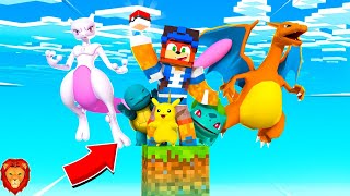 SOBREVIVÍ en UN SOLO BLOQUE de POKEMON en MINECRAFT😱💥  MINECRAFT ALEATORIO LEON PICARON [upl. by Muldon]